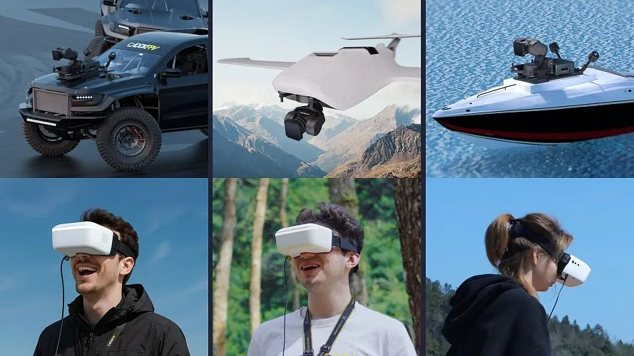 Полный иммерсивный комплект: цифровые FPV-очки Walksnail Avatar HD Goggles L, 4K-система Moonlight Kit и трехосевой подвес GM3