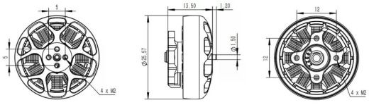 Бесколлекторный мотор NIN 2104 Ultralight 3000KV