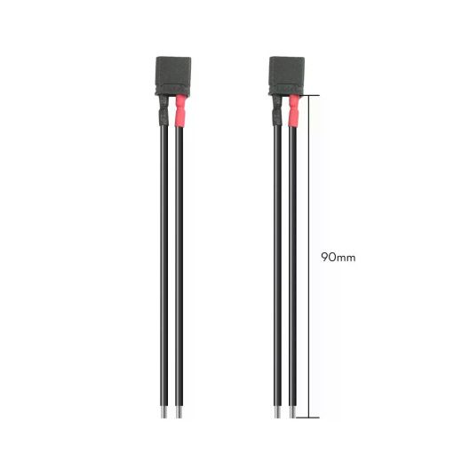 Соединительный провод Flywoo Black XT30U 90mm 18AWG Male (2 шт.) для дрона