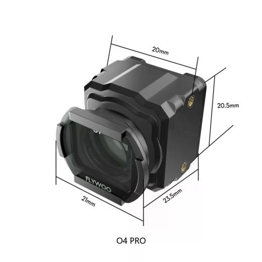 Широкоугольная линза 155° для DJI O4 Lite (крепление O4 Pro / 20 мм)