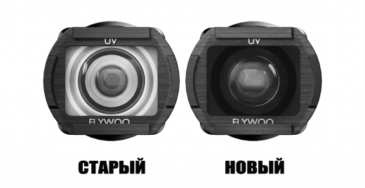 Набор широкоугольной линзы 155° и ND-фильтров для Flywoo O4 Cam Shell