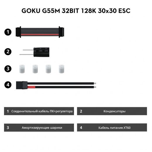 Регулятор оборотов GOKU G55M 55A 4-in-1 ESC (AM32)