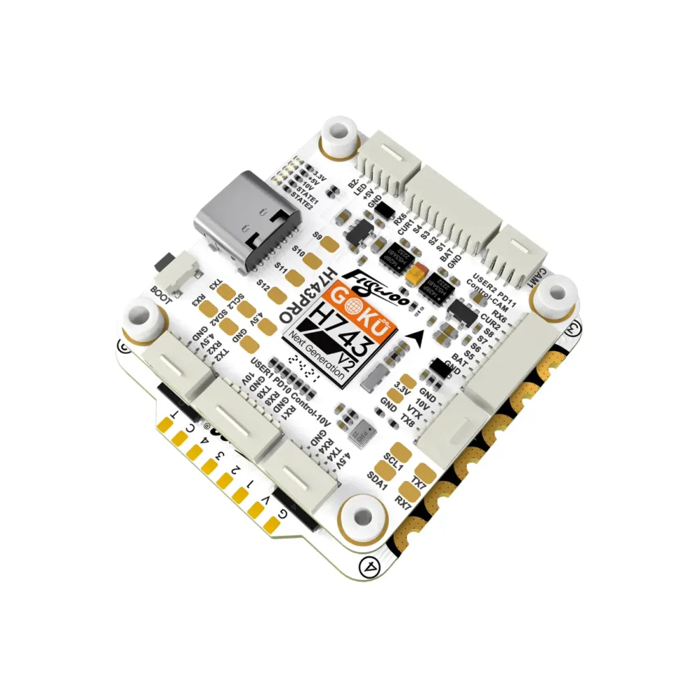 Полетный контроллер и ESC стек GOKU H743 PRO 55A Stack (AM32)