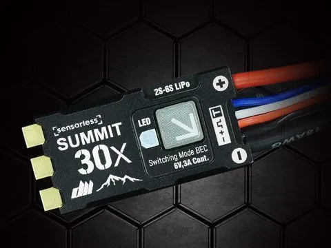 Контроллер скорости SUMMIT 30 SLIM — лёгкий ESC для F5K и мини-планеров