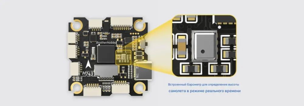 Контроллер полёта Returner 3–8S H743 Betaflight
