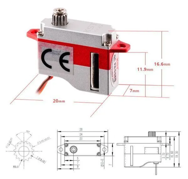 X06 V6.0 HV цифровой микросервопривод
