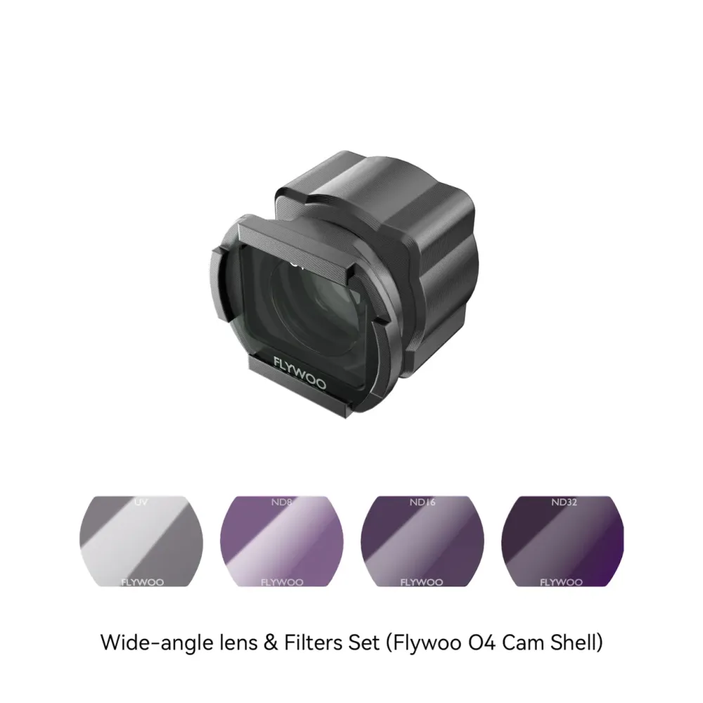Набор широкоугольной линзы 155° и ND-фильтров для Flywoo O4 Cam Shell