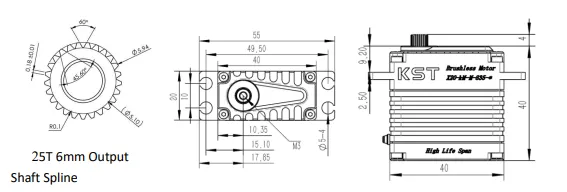 X20-12-M-835 HV бесщеточный HLS сервопривод