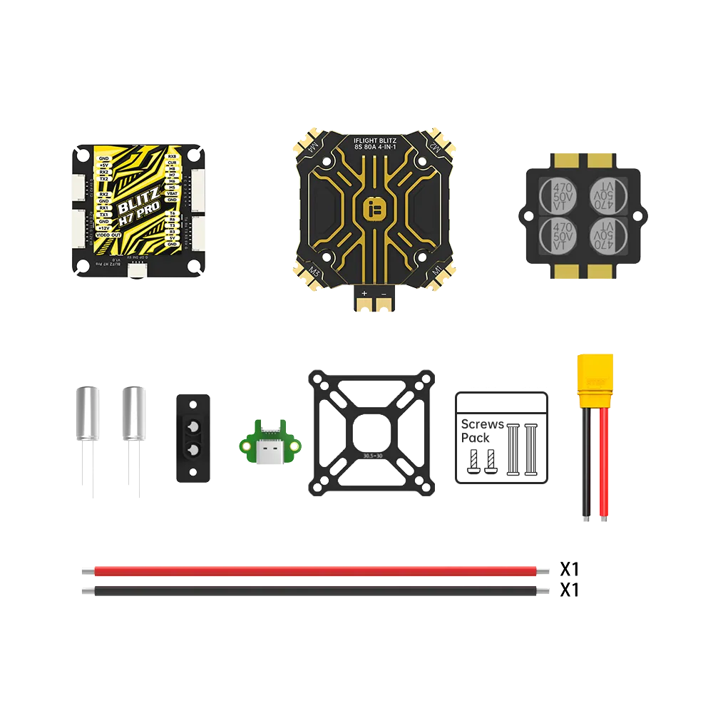 Стек iFlight BLITZ H7 Pro (FC + E80 Pro 4-в-1 ESC)
