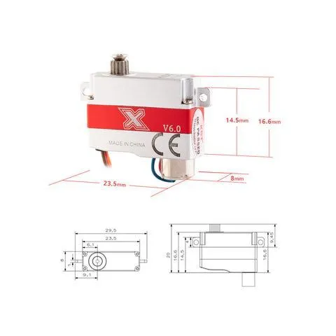 X08H V6.0 цифровой микросервопривод
