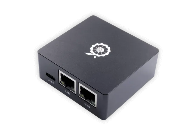 Микрокомпьютер Orange Pi R1 Plus LTS в металлическом корпусе