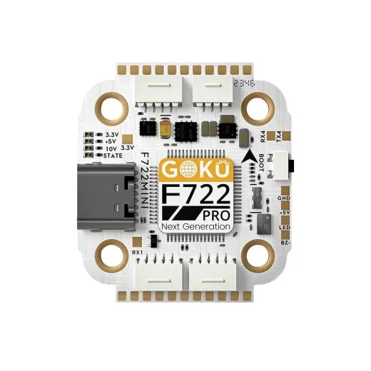 Полетный контроллер и ESC стек GOKU F722 Pro Mini V2 45A 20x20 Stack (BL32)