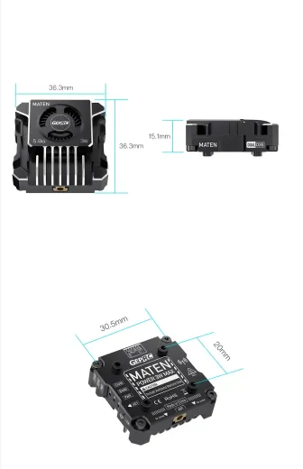 Видеопередатчик GEPRC MATEN 5.8G 3W VTX PRO