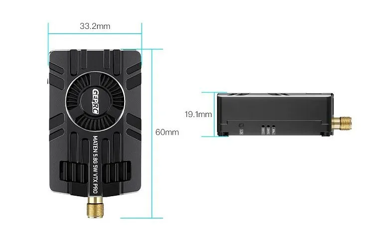 Видеопередатчик GEPRC MATEN 5.8G 5W VTX PRO