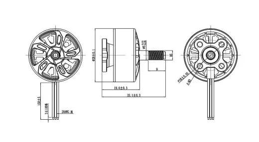 Мотор GEPRC SPEEDX2 2207E 1500KV