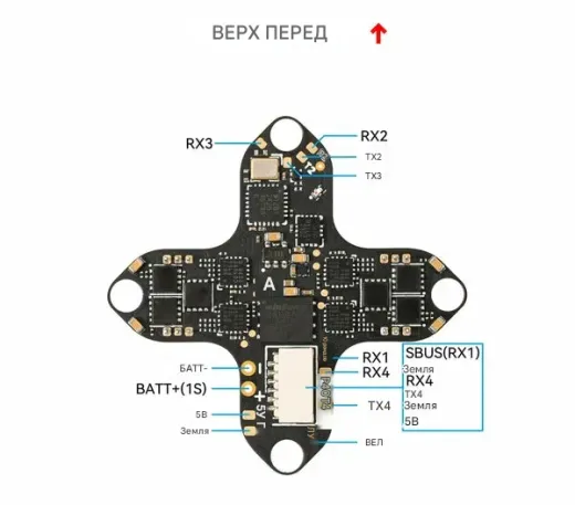 Полетный контроллер BETAFPV Matrix 1S 3IN1 (BMI270)