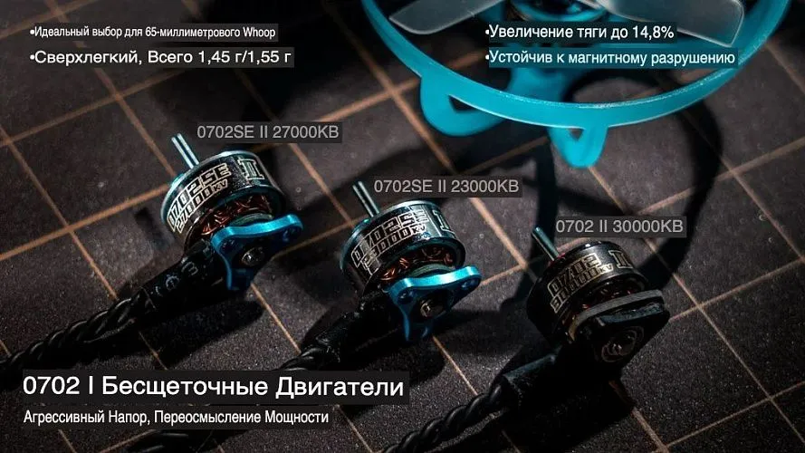 Бесколлекторный мотор BETAFPV 0702 II (30000KV)