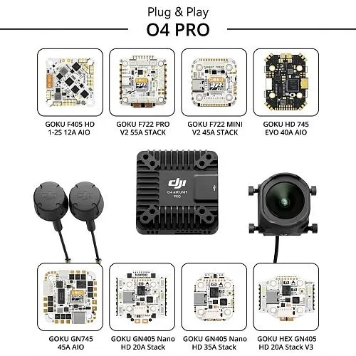 Полетный контроллер и ESC стек GOKU GN405 Nano HD 20A V3