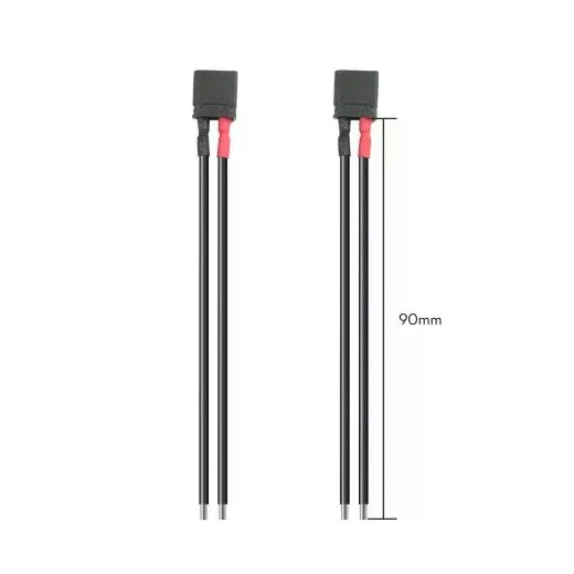 Соединительный провод Flywoo Black XT30U 90mm 18AWG Male (2 шт.) для дрона