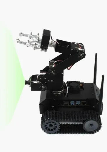 Гусеничный AI-робот JETANK AI Kit B с манипулятором и контроллером Waveshare Jetson Nano