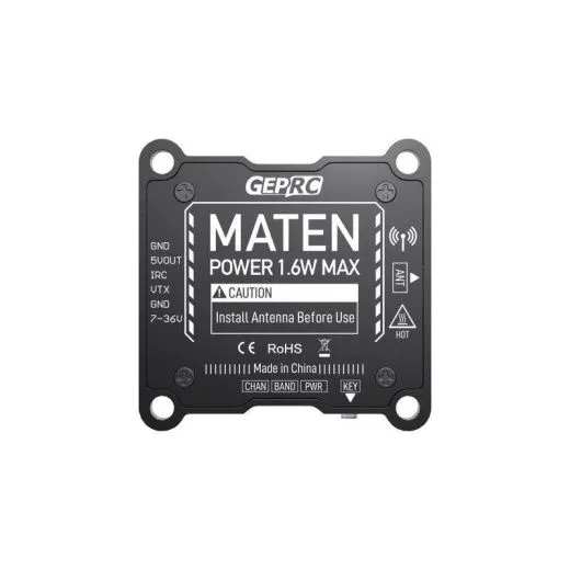 Видеопередатчик GEPRC MATEN 5.8G 1.6W VTX