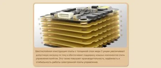 Контроллер скорости ESC Returner 3–6S 8Bit blheli_s 55A (4IN1) V1