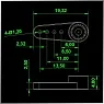 KMKSA001M — мини-качалки 21T из алюминия для сервоприводов