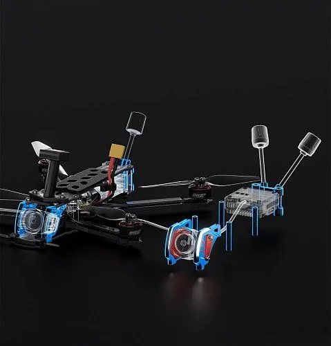 Tern-LR40 O4 Pro Upgrade Kit (комплект для модернизации под DJI O4 Air Unit Pro)