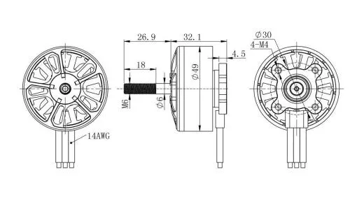 Мотор GEPRC EM4214 660KV