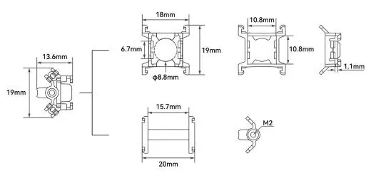Козырек Canopy для DJI O4 Air Unit