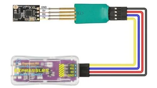 Беспаечный FTDI-адаптер ExpressLRS Recovery Dongle для восстановления ELRS-приемников