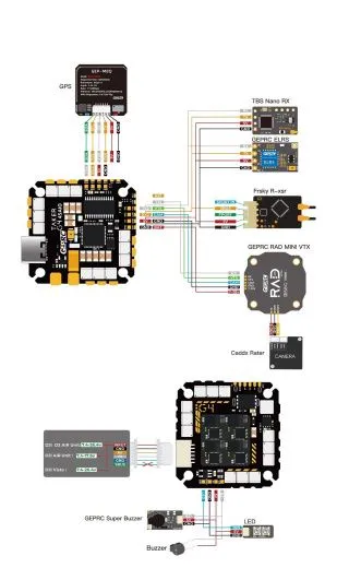 Полетный контроллер GEPRC TAKER G4 45A 8Bit AIO