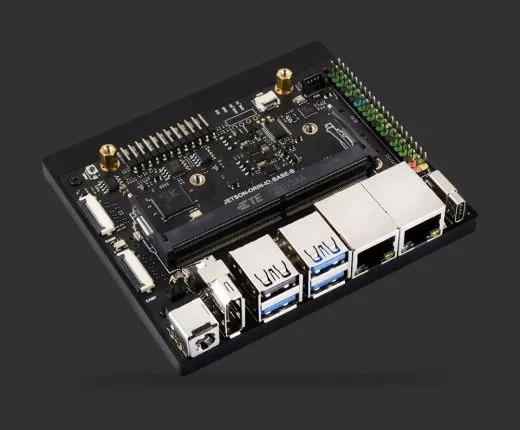 Материнская плата с двумя Ethernet-портами для модулей Jetson Orin Nano и Orin NX