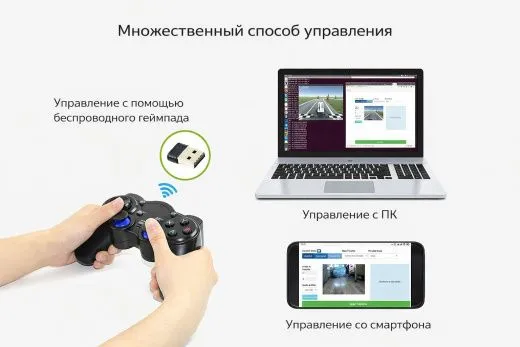 Гоночный AI-робот JetRacer Pro AI Kit B с контроллером Waveshare Jetson Nano
