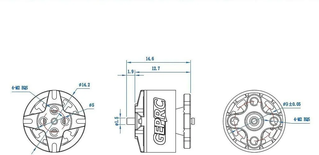 Мотор GEPRC GEP-GR1105 6000KV