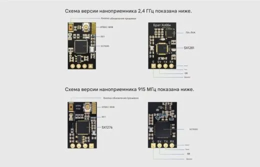 Приёмник ELRS-2.4GHz/915MHz-NANO RX