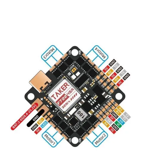 Полетный контроллер GEPRC TAKER F722 45A 32Bit AIO