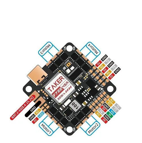 Полетный контроллер GEPRC TAKER F722 45A 32Bit AIO