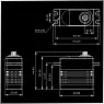 KMBLS2206S цифровой стандартный сервопривод с металлическими шестернями