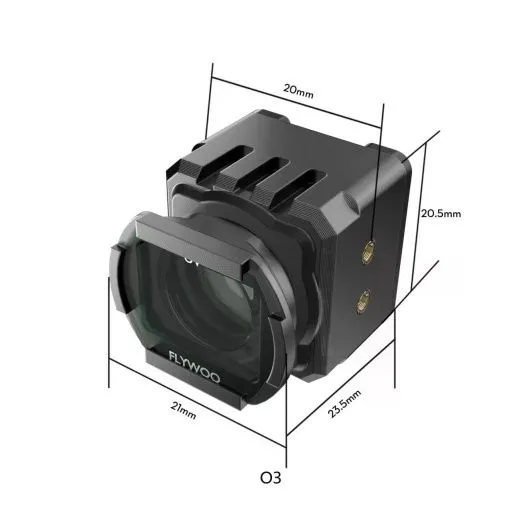 Широкоугольная линза 155° для DJI O4 Lite (крепление O3 / 20 мм)