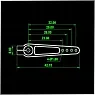 KMKSA003M — мини-качалки 25T из алюминия для сервоприводов