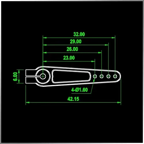 KMKSA003M — мини-качалки 25T из алюминия для сервоприводов