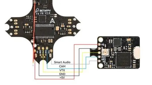 Полетный контроллер BETAFPV F4 Brushed V2.0 с SPI-приемником и разъемом BT2.0