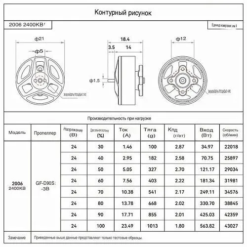 Бесколлекторный мотор BETAFPV LAVA 2006 (2400KV)