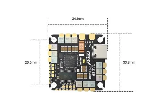 Полетный контроллер GEPRC TAKER G4 45A 8Bit AIO