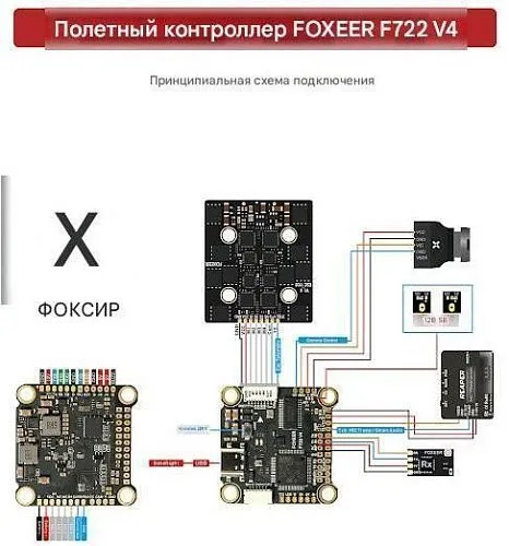 Полетный контроллер Foxeer F722 V4 (ICM42688, DPS310)