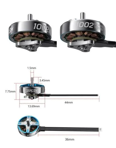 Мотор GEPRC SPEEDX2 1002 18000KV