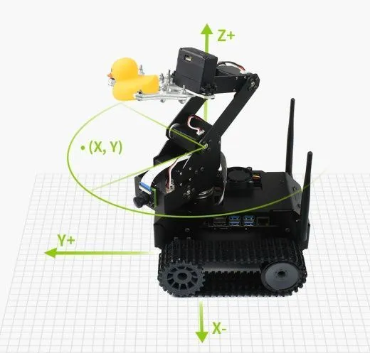 Гусеничный AI-робот JETANK AI Kit B с манипулятором и контроллером Waveshare Jetson Nano