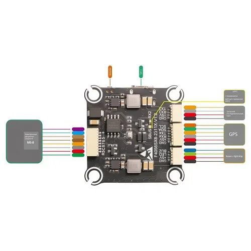 Полетный контроллер F405 70A STACK