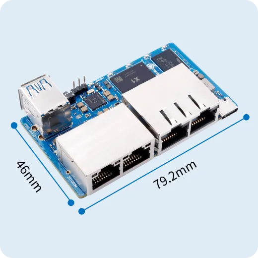 Микрокомпьютер Orange Pi R2S